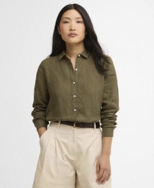 Barbour Ladies Marine Relaxed Long Sleeved Shirt