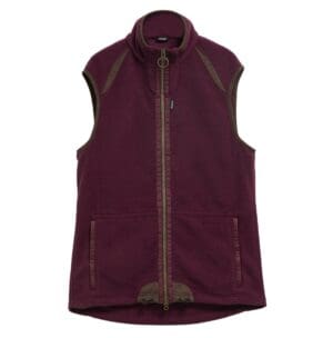 Barbour Langdale Fleece Gilet Bordeaux 2