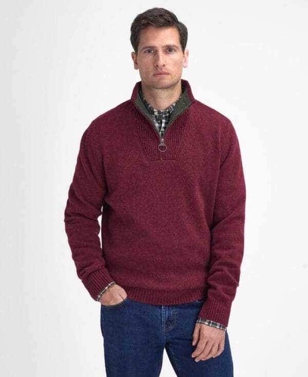 Barbour Nelson Essential Half Zip Jumper - Image 23
