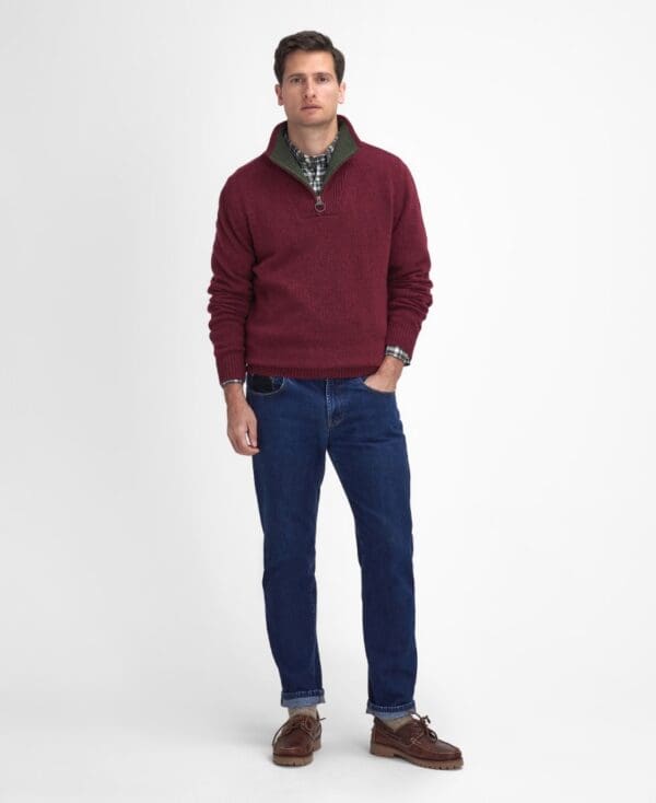 Barbour Nelson Essential Half Zip Jumper - Image 20