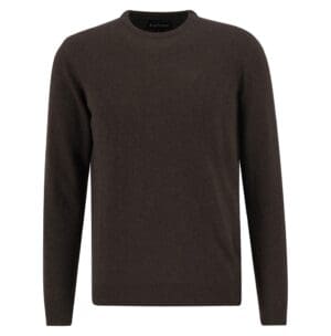 Essential Crew Neck Jumper Dark Oak 2