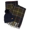 Barbour Dover Beanie & Hailes Scarf Gift Set