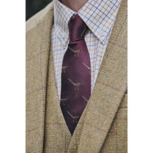 dubarry madden mens pheasant tie merlot