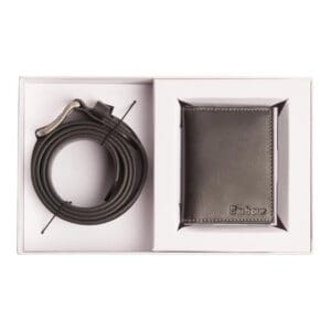 Leather Belt Billfold Gift Set 3