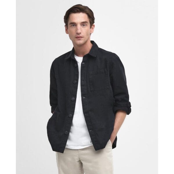 Barbour Mens Washed Overshirt - Image 2