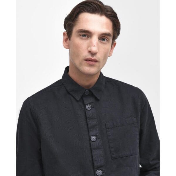 Barbour Mens Washed Overshirt - Image 6