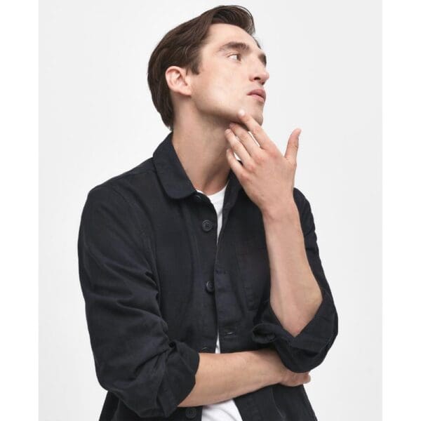 Barbour Mens Washed Overshirt - Image 5