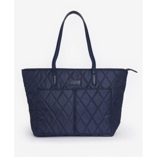 Barbour Quilted Tote Bag - NAVY