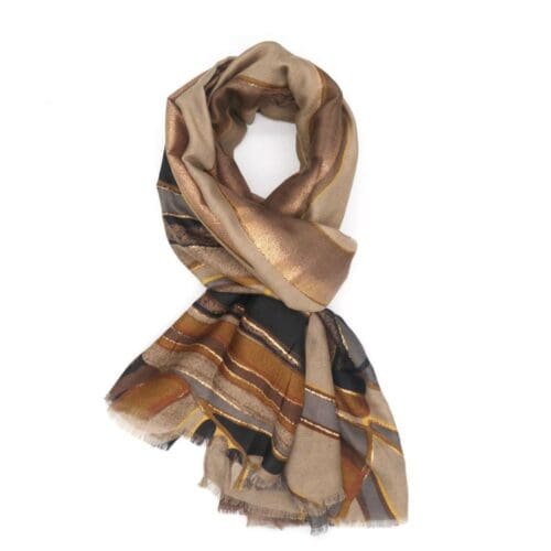 Gold Abstact Scarf