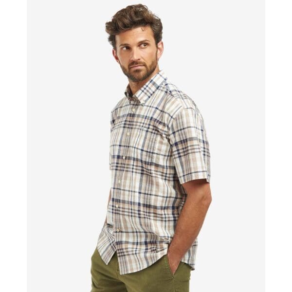 Barbour Hartley Regular Short Sleeve Checked Shirt - Image 2