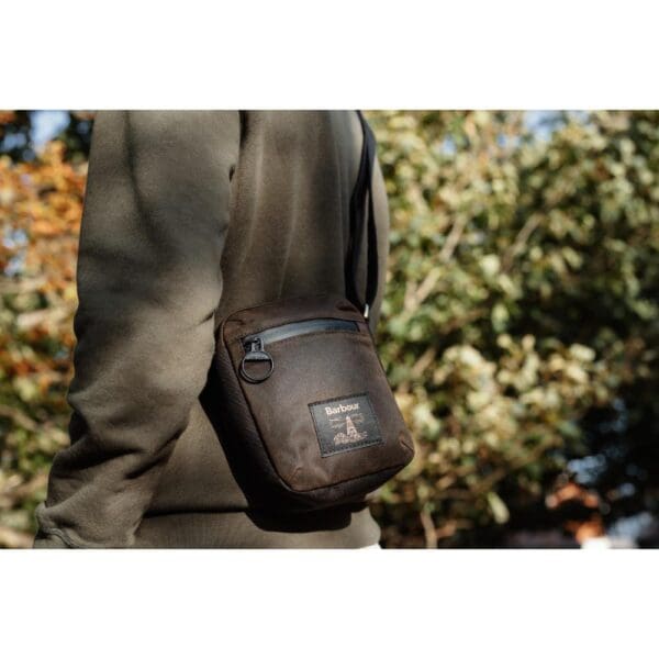 Barbour Field Waxed Crossbody Bag - Image 2