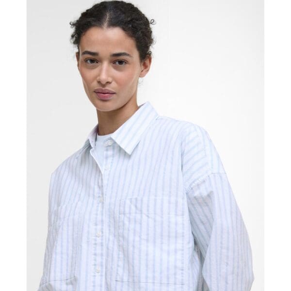Barbour Ladies Lavensdale Striped Relaxed Shirt - Image 12