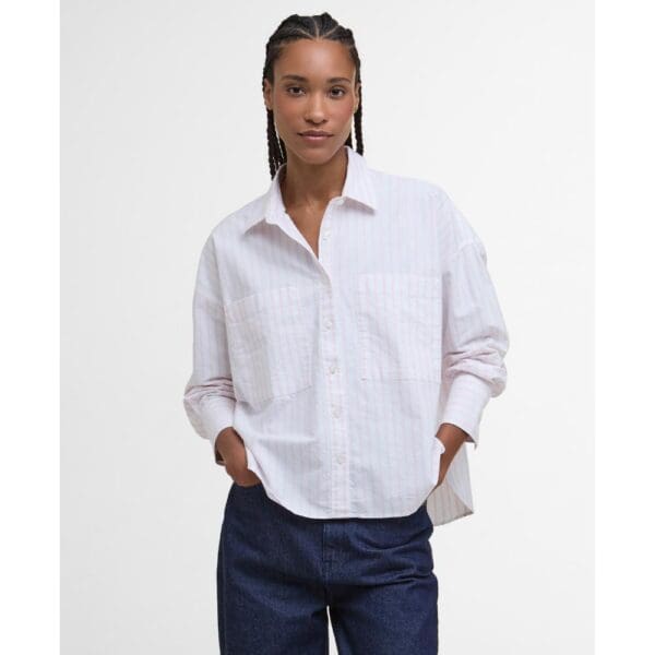 Barbour Ladies Lavensdale Striped Relaxed Shirt - Image 10