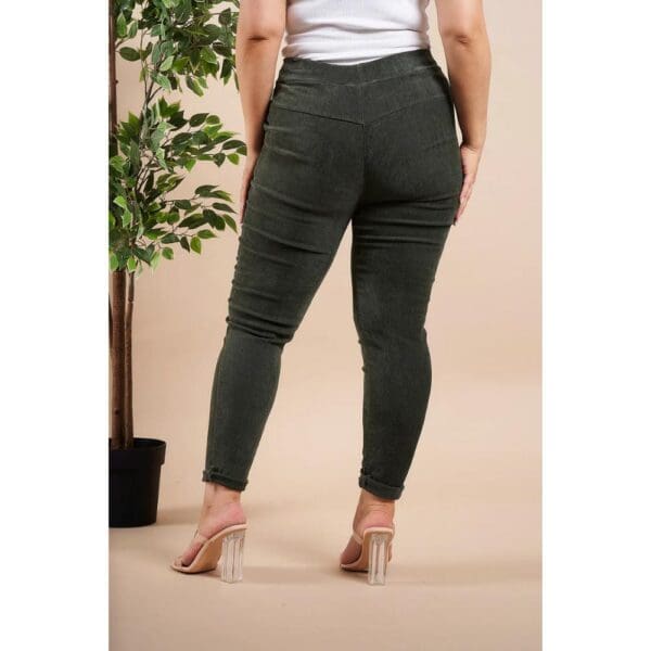 Ladies Fine Needlecord Magic Pants - Image 2
