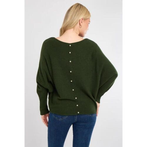 Ladies Pearl Back Jumper