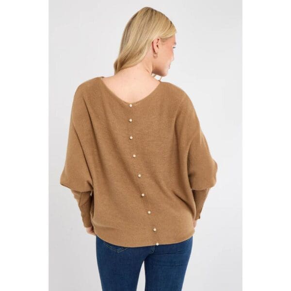 Ladies Pearl Back Jumper - Image 4