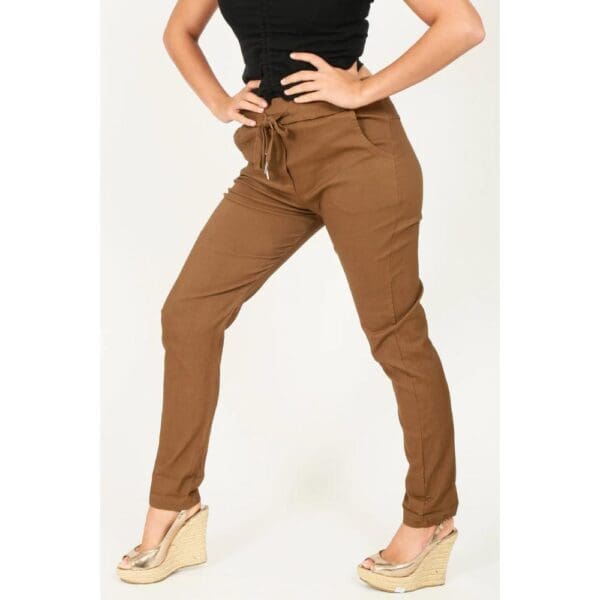 Ladies Plain Magic Pants - Image 3