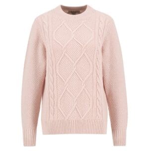 Barbour Ladies Burne Argyle Crew Neck Jumper 1