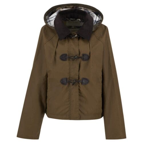 Barbour Ladies Myra Waxed Duffle Coat