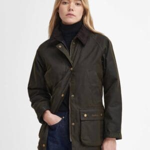 Barbour Ladies Acorn Wax Coat 7 Custom