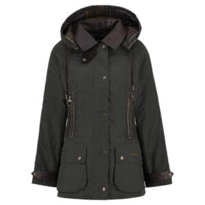 Barbour Ladies Ivy Waxed Jacket 10 Custom