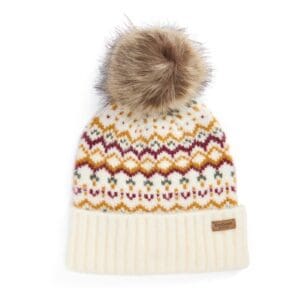 Barbour Ladies Kingsford Fair Isle Beanie 4 Custom