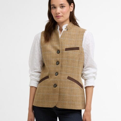 Barbour Ladies Tweed Petunia Gilet