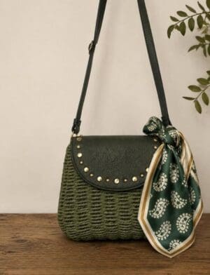 Green crossbody bag