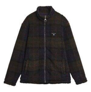 Barbour Mens Tartan Sherpa Fleece Jacket 2