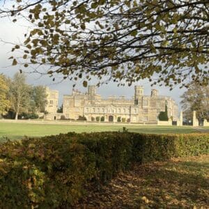 Castle Ashby House in autumn
