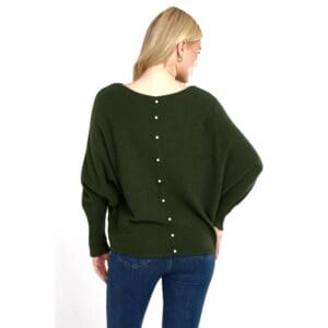 Ladies Pearl Back Jumper