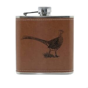 New Pheasant Design Hip Flask 6oz (Custom)